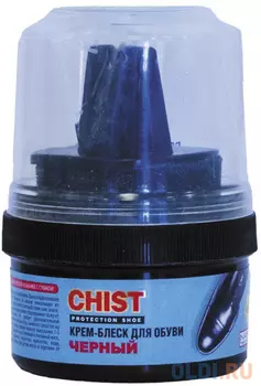 КРЕМ-КРАСКА ДЛЯ ОБУВИ 60 МЛ ЧЕРНАЯ (12/48) "CHIST"