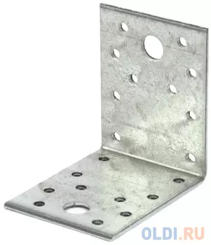 Крепежный уголок 2,5мм, КU 70x70x55 мм, Россия // Сибртех