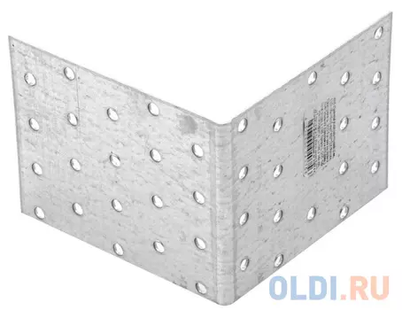 Крепежный уголок равносторонний 2,0 мм, KUR 100x100x80 мм, Россия// Сибртех