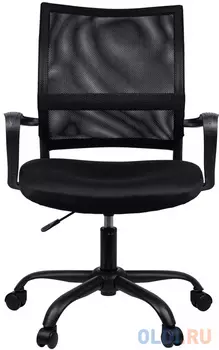 Кресло BRABIX Cargo MG-391, до 130 кг, пятилучие металлическое, ткань/сетка, черное, 532786