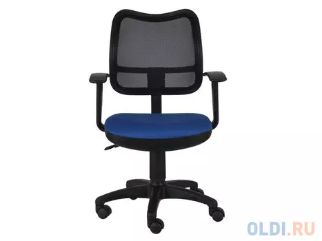 Кресло Buro CH-797AXSN/26-21 спинка сетка черный сиденье синий 26-21 подлокотники T-образные