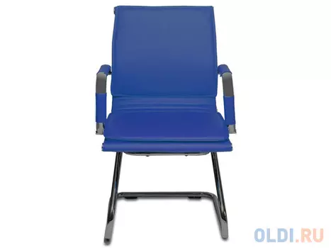 Кресло Buro CH-993-Low-V/blue низкая спинка искусственная кожа синий