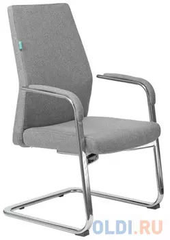 Кресло Бюрократ _JONS-LOW-V/CASHGREY на полозьях серый