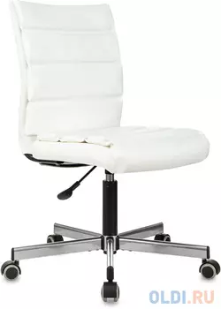 Кресло Бюрократ CH-320M белый эко.кожа крестов. металл черный пластик черный