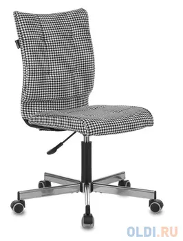 Кресло Бюрократ CH-330M черный/белый Morris гусин.лапка крестовина металл