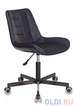 Кресло Бюрократ CH-350M/BLACK без подлокотников черный искусст.кожа/ткань крестовина металл