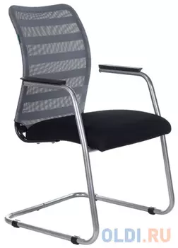 Кресло Бюрократ CH-599AV/32G/TW-11 на полозьях серый TW-32K03 сиденье черный TW-11