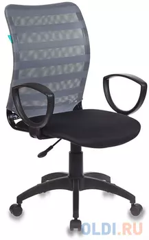 Кресло Бюрократ CH-599AXSN/32G/TW-11 спинка сетка серый TW-32K03 сиденье черный TW-11