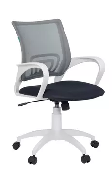 Кресло Бюрократ CH-W695N/DG/TW-12 темно-серый сетка/ткань (пластик белый)