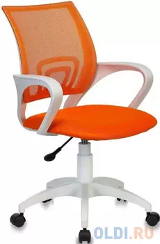 Кресло Бюрократ CH W696, на колесиках, сетка/ткань, оранжевый [ch w696 or]