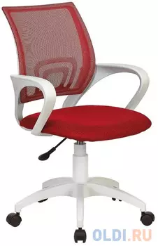 Кресло Бюрократ CH W696, на колесиках, сетка/ткань, красный [ch w696 r]