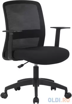 Кресло Cactus CS-MC333-BK черный сиденье черный сетка/ткань низк.спин. крестов. пластик пластик черный