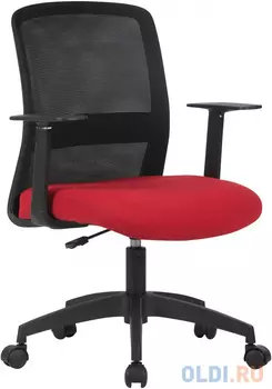Кресло Cactus CS-MC333-BKRD черный сиденье темно-красный сетка/ткань низк.спин. крестов. пластик пластик черный