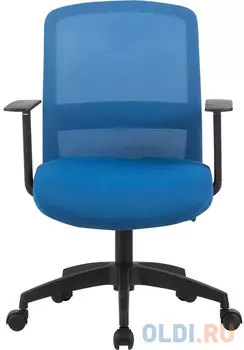 Кресло Cactus CS-MC333-BL темно-синий сиденье темно-синий сетка/ткань низк.спин. крестов. пластик пластик черный