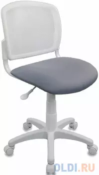 Кресло детское Бюрократ CH-W296NX/15-48 спинка сетка белый TW-15 сиденье серый 15-48