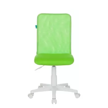 Кресло детское Бюрократ KD-9/WH/TW-18 салатовый TW-03А TW-18 сетка/ткань (пластик белый)