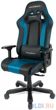 Кресло для геймеров DXRacer King чёрный синий