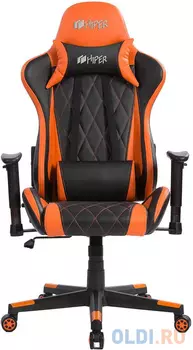 Кресло для геймеров HIPER HGS-112 чёрный оранжевый