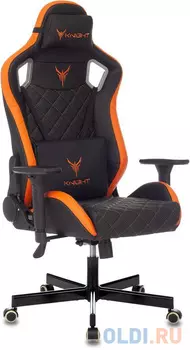 Кресло для геймеров Knight OUTRIDER чёрный оранжевый