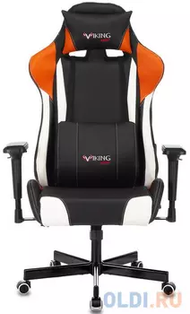 Кресло для геймеров Zombie VIKING TANK чёрный оранжевый белый