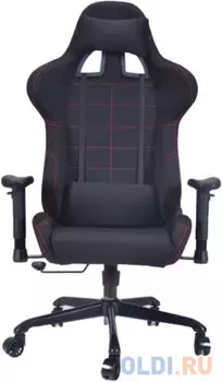 Кресло игровое Бюрократ 771N/BLACK-BL две подушки черный крестовина металл