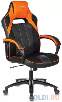 Кресло игровое Бюрократ VIKING 2 AERO ORANGE черный/оранжевый искусст.кожа/ткань
