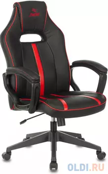 Кресло игровое Бюрократ VIKING ZOMBIE A3 RED черный/красный искусственная кожа