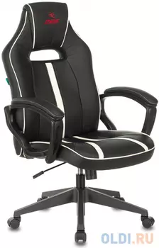 Кресло игровое Бюрократ VIKING ZOMBIE A3 WH черный/белый искусственная кожа