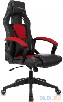 Кресло игровое Zombie Arena черный/красный эко.кожа/ткань крестов. пластик