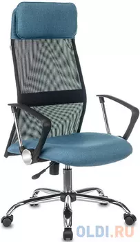 Кресло руководителя Бюрократ KB-6N чёрный синий