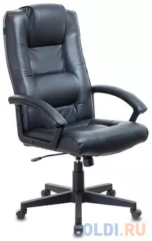 Кресло руководителя Бюрократ T-9906N/BLACK черный кожа