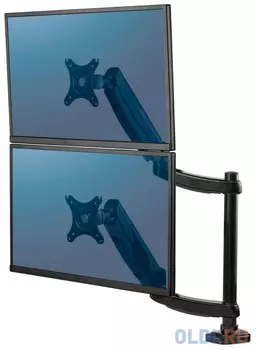 Кронштейн для двух мониторов Fellowes Platinum Series, вертикальный, газлифт, до 27", до 9 кг каждый, шт