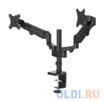 Кронштейн для мониторов Hama FM 2 Arms gas spring 00118498 черный 13"-32" макс.12кг настольный поворот и наклон