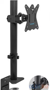 Кронштейн для мониторов Kromax CASPER-505 черный 10"-34" макс.10кг настольный поворот и наклон