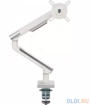 Кронштейн для мониторов Ultramounts UM713W белый 17"-32" макс.9кг крепление к столешнице поворот и наклон