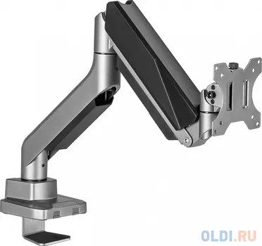 Кронштейн для мониторов Ultramounts UM717 серебристый 17"-49" макс.18кг крепление к столешнице поворот и наклон