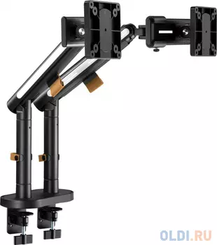 Кронштейн для мониторов Ultramounts UM727B черный 17"-32" макс.9кг крепление к столешнице поворот и наклон