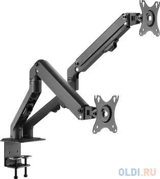 Кронштейн для мониторов Ultramounts UM729 черный 17"-27" макс.7кг крепление к столешнице поворот и наклон