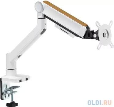 Кронштейн для мониторов Ultramounts UM732W белый/коричневый 17"-32" макс.8кг крепление к столешнице поворот и наклон