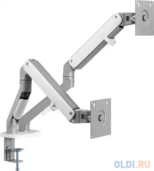 Кронштейн для мониторов Ultramounts UM735SIL серый/серебристый 17"-27" макс.7кг крепление к столешнице поворот и наклон