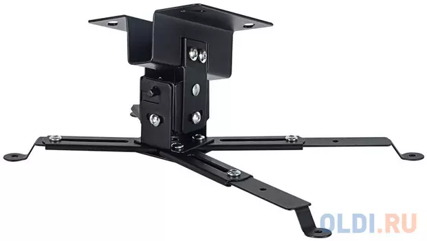 Кронштейн для проекторов VLK TRENTO-81 Черный, потолочный, max 15 кг, 3 ст свободы, наклон 15°, поворот на 15° от потолка 128 мм