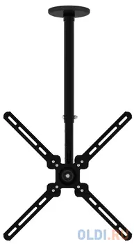 Кронштейн для телевизора Cactus CS-CP07 черный 23"-55" макс.45кг потолочный поворот и наклон