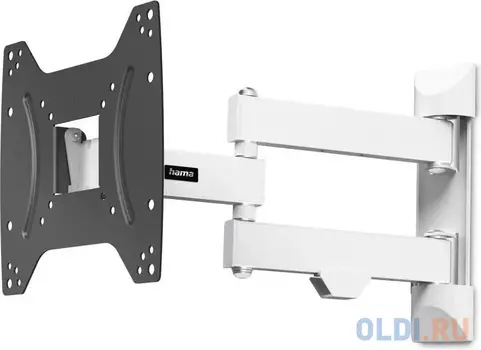 Кронштейн для телевизора Hama 00220855 черный/белый 19"-48" макс.20кг настенный поворот и наклон