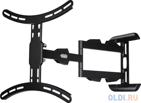 Кронштейн для телевизора Hama H-108712 черный 32"-65" макс.25кг настенный поворотно-выдвижной и наклонный