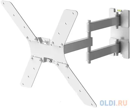 Кронштейн для телевизора Holder LCD-5566-W белый 32"-55" макс.45кг настенный поворотно-выдвижной и наклонный