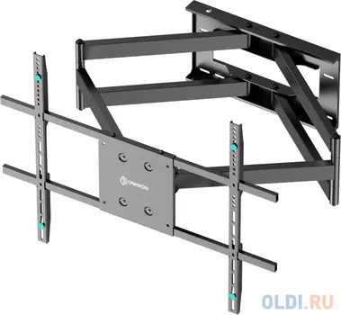 Кронштейн для телевизора Onkron M8L черный 42"-110" макс.100кг настенный поворотно-выдвижной и наклонный