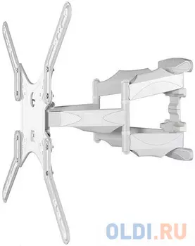 Кронштейн ONKRON/ 32-60" макс 400*400 наклон -2°/+10° поворот 140?, Макс нагрузка 36,4кг от стены: 42-452мм, белый