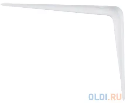 Кронштейн угловой с ребром, 175х225 мм, белый// Сибртех