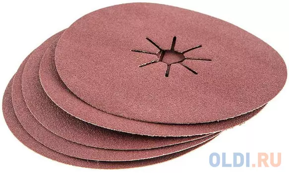 Круг шлифовальный фибровый Hammer Flex 243-022, 180мм, P100, 8400 об/мин, 80м/с (5шт)