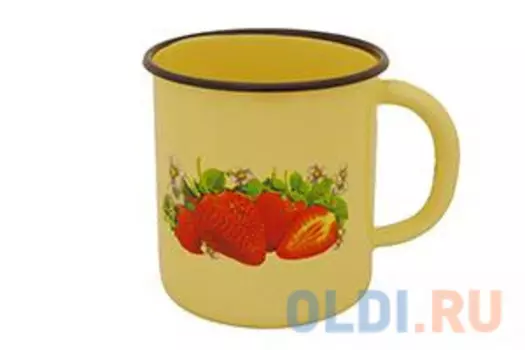 КРУЖКА ЭМАЛИРОВ. ДЕКОР. 1 Л (1/12) "СТАЛЬЭМАЛЬ" 1С3С